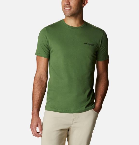 Columbia PHG T-Shirt Green For Men's NZ53719 New Zealand